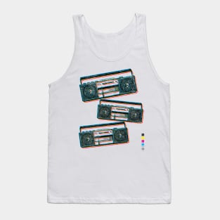 Boombox / Vintage Cassette Player / Ghetto Blaster Tank Top